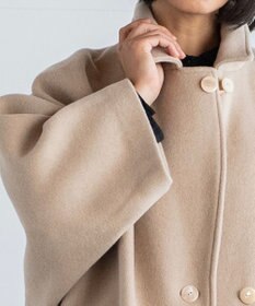 muuc 〈軽くて暖かい上質ウール混〉野ばら刺繍のコート