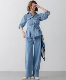 23区 【洗える】ライトダンガリー ビスチェ