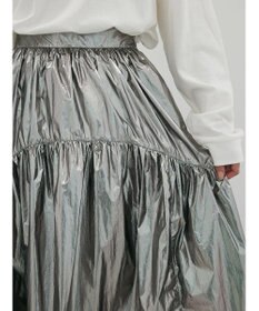 Green Parks ・ＥＬＥＮＣＡＲＥ　ＤＵＥ　メタリックティアードスカート