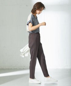 ICB L 【新色追加・洗える】 FluidBackSatin ドロストパンツ