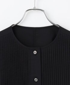 #Newans 【洗濯機可能/シワになりにくい】〈お腹・腰回りをカバー〉ピンタックデザインスクエアブラウス