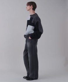 WEGO 【ユニセックス着用ITEM】ベロアモールカラーブロックプルオーバー