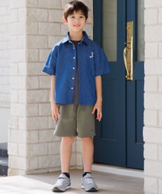 J.PRESS KIDS 【100-130cm】4.5オンス TC デニム 半袖シャツ