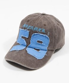 WEGO ナンバリングアップリケキャップ