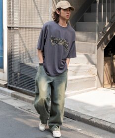 WEGO ダメージアップリケグラフィックT（SS）