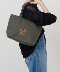 russet 【モノグラム刺繍】コーデュラナイロントートバッグ（CE-1776）