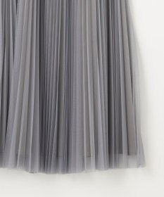 J.PRESS LADIES L 【WEB限定カラーあり・洗える】ハイゲージチュール プリーツ スカート