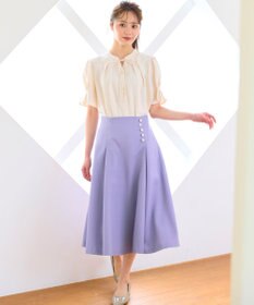 Feroux 【洗える】リボンスキッパー ブラウス