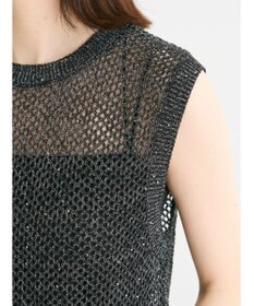 Green Parks スパンコールニットベスト