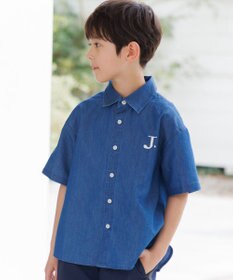 J.PRESS KIDS 【100-130cm】4.5オンス TC デニム 半袖シャツ