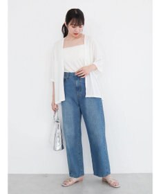 Green Parks よくばり　半袖カットドルマンカーディガン