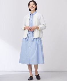 J.PRESS LADIES 【洗える・接触冷感・UVケア】エステネージュ シャツ ワンピース
