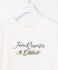 ANY SIS 箔プリントロゴ Tシャツ