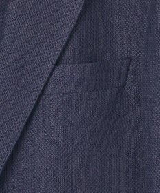 GOTAIRIKU 【DORMEUIL】ドーメル HEXAGON リネン ジャケット_ネイビー