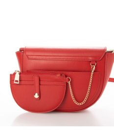 UNBILLION cachecache 財布ポーチ付きハーフムーンショルダーバッグ