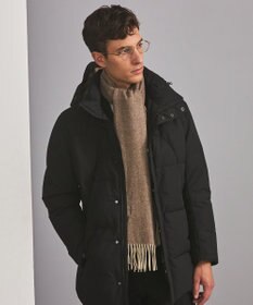 GOTAIRIKU 【カシミヤ100％】 幅広 マフラー_ヘリンボーン柄(40×180)