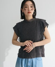 Green Parks ・Ｐｅｔｉｔ　Ｆｌｅｕｒ　フレンチレーシーブラウス