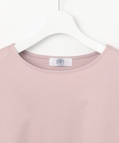 J.PRESS LADIES L 【接触冷感】コットンスムース 刺繍スリーブ カットソー