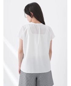 earth music&ecology タックデザインブラウス