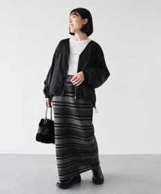 Green Parks ボーダーニットスカート