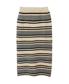 Green Parks ボーダーニットスカート