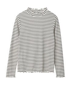 earth music&ecology チェーンリブハイネックプルオーバー