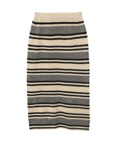 Green Parks ボーダーニットスカート