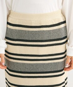 Green Parks ボーダーニットスカート