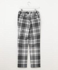 PW CIRCULUS 【MEN】チェック柄 スエードライクテーパードパンツ