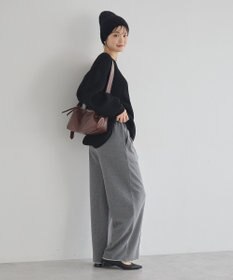 earth music&ecology 【毛玉防止 / 洗濯機洗い可】アンチピリングクロスネックルーズニット