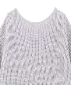 earth music&ecology 【毛玉防止 / 洗濯機洗い可】アンチピリングクロスネックルーズニット