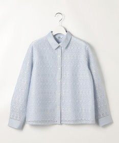 J.PRESS LADIES S ジオメトリックレース ブラウス