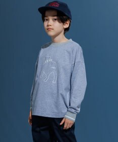 J.PRESS KIDS 【140-170cm】バックブル ラインプリント カットソー