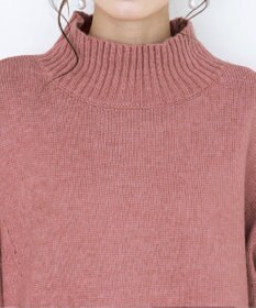 Tiaclasse 【洗える】モックネックポインテルニットトップス