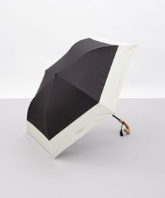 AURORA 【MACKINTOSH LONDON（マッキントッシュ ロンドン）】天然風バイカラー切継ぎ晴雨兼用パラソル（折りたたみ傘）