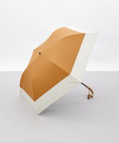 AURORA 【MACKINTOSH LONDON（マッキントッシュ ロンドン）】天然風バイカラー切継ぎ晴雨兼用パラソル（折りたたみ傘）