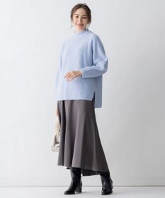 自由区 L 【洗える】ウールカシミヤ ハイネックニット (検索番号:JL27)