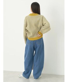 earth music&ecology マットベロアモールプルオーバー