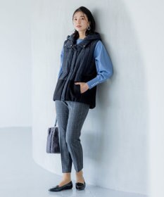 組曲 L 【洗える・WEB限定】2WAYウォームストレッチ テーパードパンツ