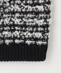 ANY L 【洗濯機可】ツイードニットジャケット