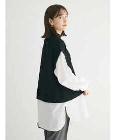 Green Parks ニットソードッキングチュニック