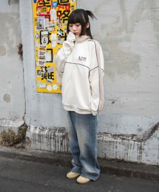 WEGO 【ユニセックス着用ITEM/MLサイズ展開】パイピングトラックジャケット