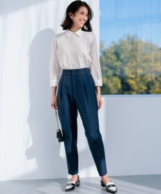 組曲 【洗える・ストレッチ】プランタンカラークロップド パンツ