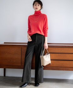 23区 【滝沢眞規子さん着用/BAILA掲載/洗える】ピュアカシミヤ タートルネック ニット