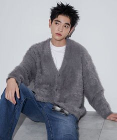 WEGO 【ユニセックス着用ITEM】フェザーカーディガン