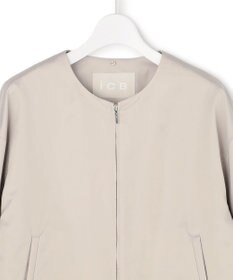 ICB 【2WAY】 ダルグロッシーサテン ボウタイ付きブルゾン