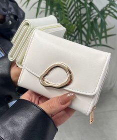 WEGO ニュアンスパーツフラップウォレット