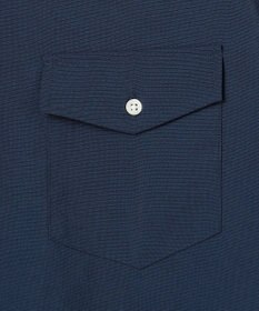 J.PRESS MEN 【遮熱 / 高通気性】ハケメパッチフラップ 半袖シャツ / B.D.