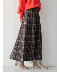AMERICAN HOLIC ニットプリーツライクチェックスカート