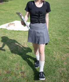 WEGO レイヤードレースアップトップス